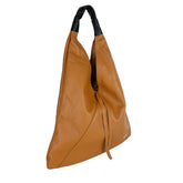 Sonia - Borsa Hobo Sacca a Spalla in Pelle con Logo